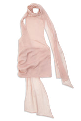 Powder Shawl-Inspired Open Back Blouse